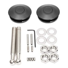 2 Pack Quick Release Aluminum Alloy Universal Latch 62mm 2.44in Push Button Lock