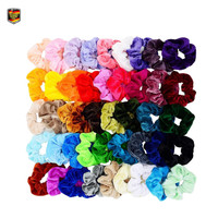20 StüCk Haargummis Scrunchies Damen Bunt Samt Elastisch Weich