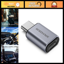 Motorcycle CarPlay Bluetooth Headset Adapter with USB-C Charging Port - Grey