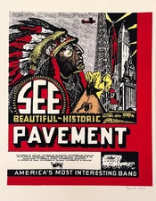19x26 RARE Pavement 1996 Steve Walters Poster Signed Numbered Beautiful-Historic