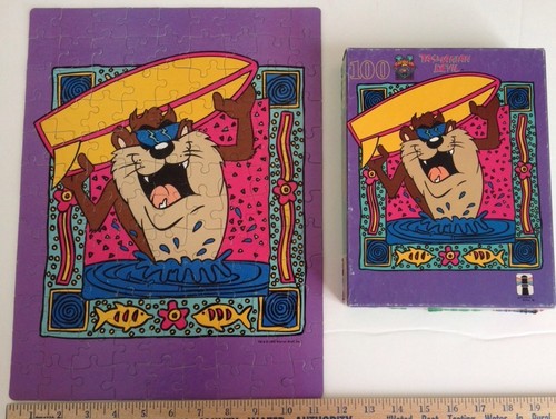 Tasmanian Devil 100 Teile Caribbean Breeze Puzzle 1990 Warner Taz Puzzle vollständig - Bild 1 von 6
