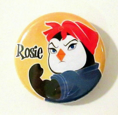 Rosie the Riveter Penguin Bird Metal Pin Funky Feminist Girl Power 1 ...