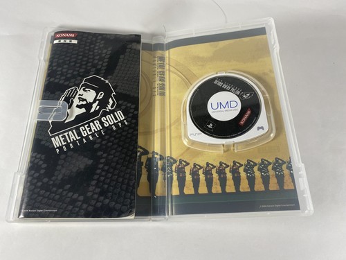 PSP Metal Gear Solid Portable Ops Sony Playstation Portable PSP JP Game Complete - Picture 2 of 7