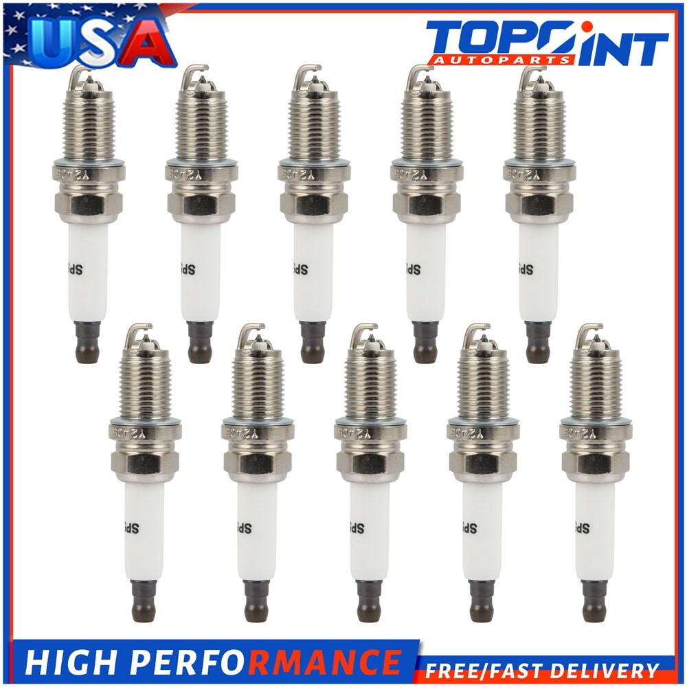 10x Platinum Spark Plugs For 2007-2011 Audi S6 5.2L V10 5547 PFR6WTG 6740
