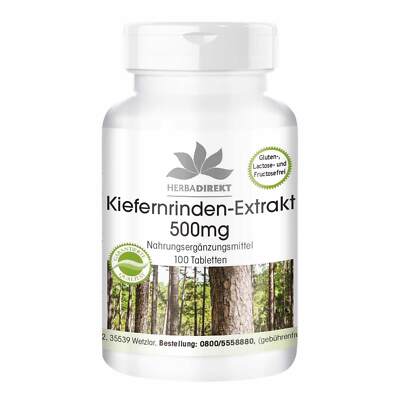 Kiefernrinden-Extrakt 500 mg -100 Tabletten 95% Proanthocyanidine | herba direkt