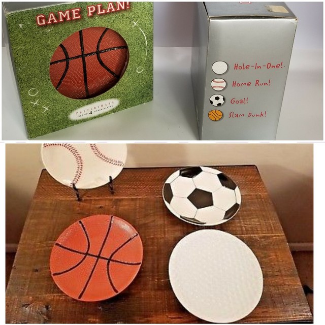 Pottery Barn Game Plan Textured Soccer Plates Realistic 8 1 4 For