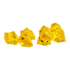 Gemstone - Building Board - Citrine - Plastic - Yellow - Approx. 0 1/2in :