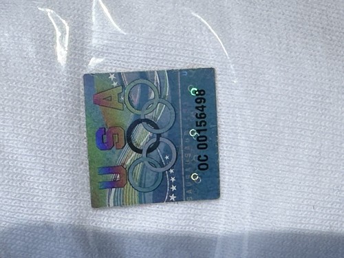 Vtg Gildan Ultra Mens XL Long Sleeve White Long Sleeve T Shirt Team USA Olympics - Picture 6 of 6