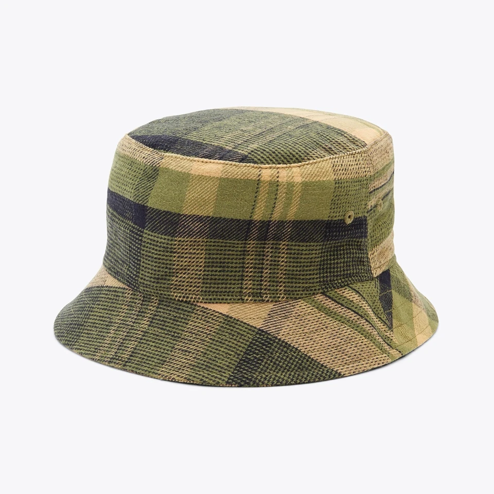 Chapéu balde flanela Nautica tamanho P/M verde oliva xadrez - Imagem 3 de 3