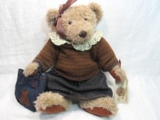 Russ Vintage Collection Lady Meredith Plush Teddy Bear Holding Teddy Tote Bag