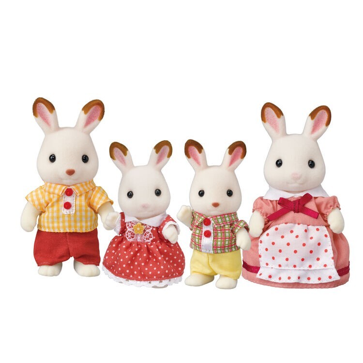 Sylvanian Families Chocolate Rabbit Family set Calico Critters