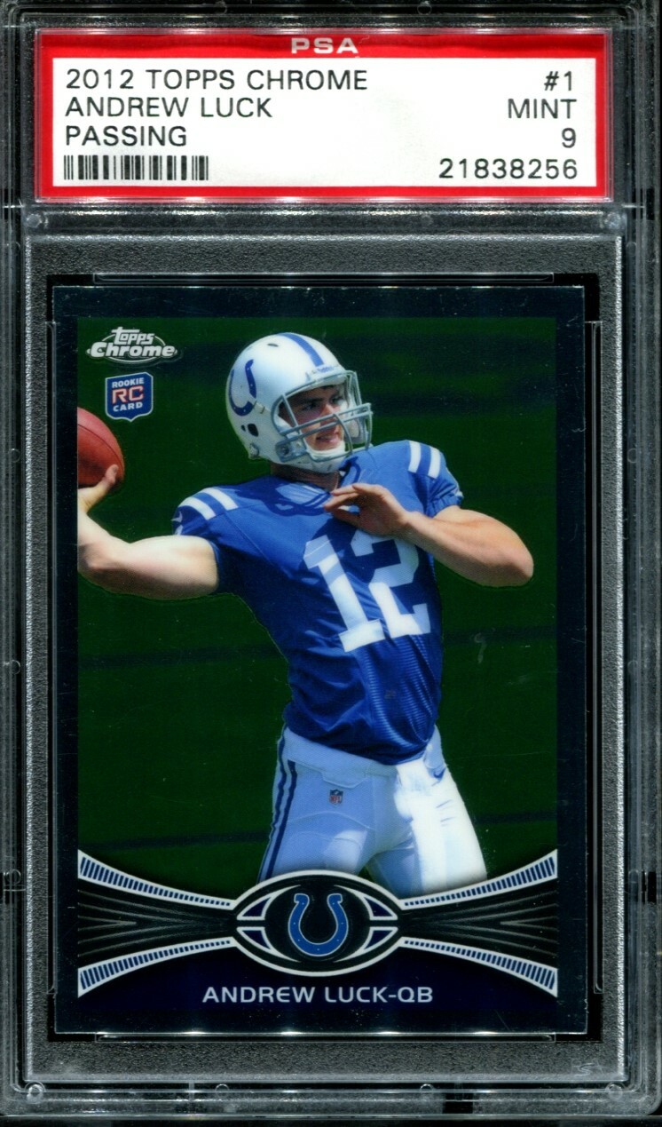 2012 Topps Chrome Andrew Luck #1 RC PSA 9