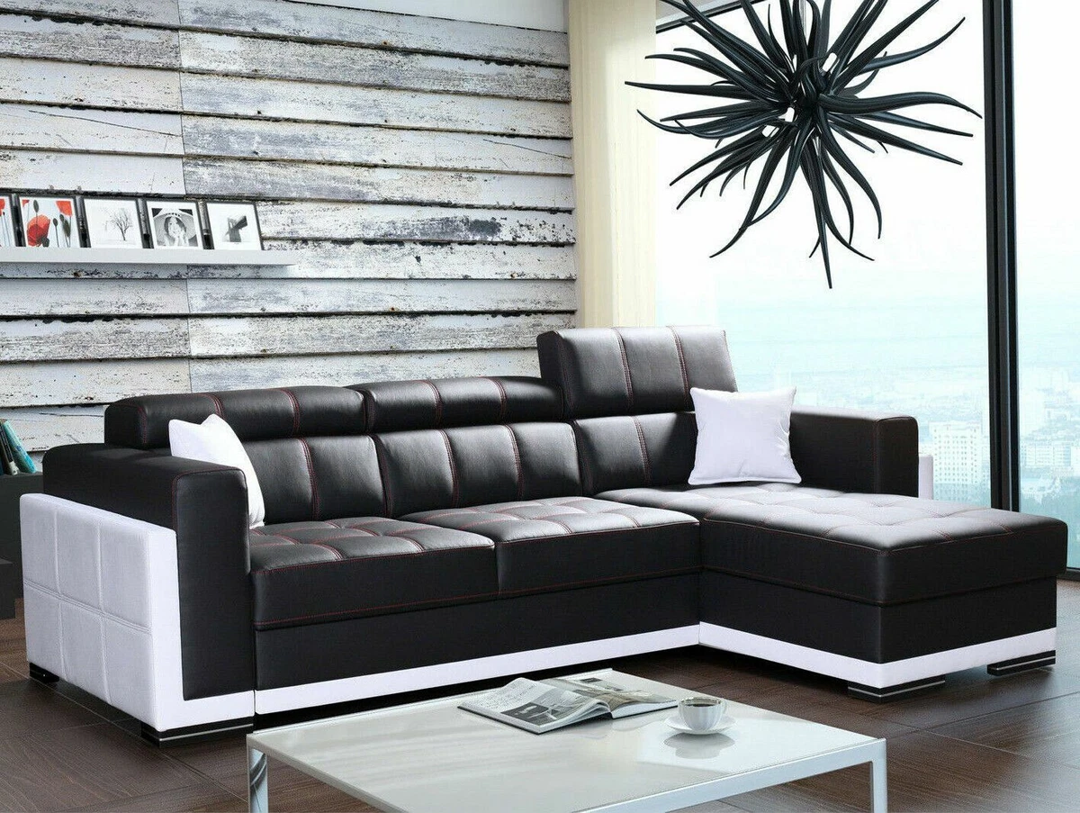 White Leather Corner Sofa Bed Matttroy