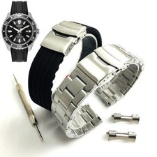 Steel Silicone Replacement Watch Band Citizen Promaster BN0190-07E E168-S111501