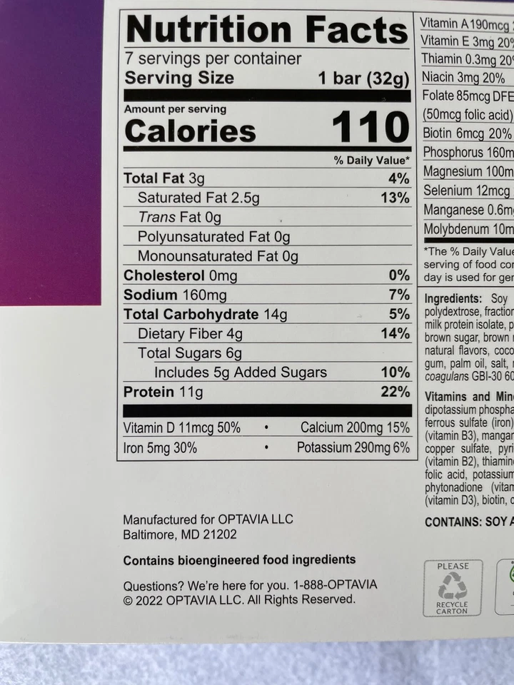 Optavia Chocolate Campfire S'mores Crisp Bar - 7 Bars - New - Exp 2/28/26 - Image 4 of 4