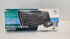 Logitech Wireless Desktop MK300 Wireless Keyboard Wireless Optical Mouse