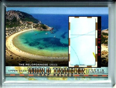 2019 UPPER DECK GOODWIN WORLD TRAVELER MAP # WT-245 The Peloponnese Greece