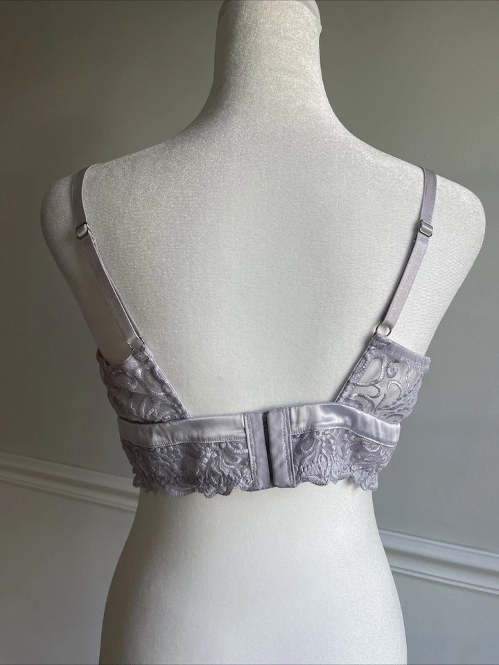 Sutiã Free People tamanho M bralette renda metálica fada pura colheita delicada capricho - Imagem 3 de 4