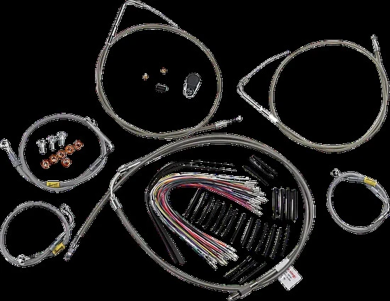 Kit de control de barra excavadora Burly 15 pulgadas SS para Cruise Harley Ultra Classic 00-06 Foto 3 de 4