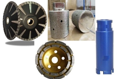 5'' convex blade 2'' zero tolerance drum diamond grind cup 1 1/4'' core drill bit