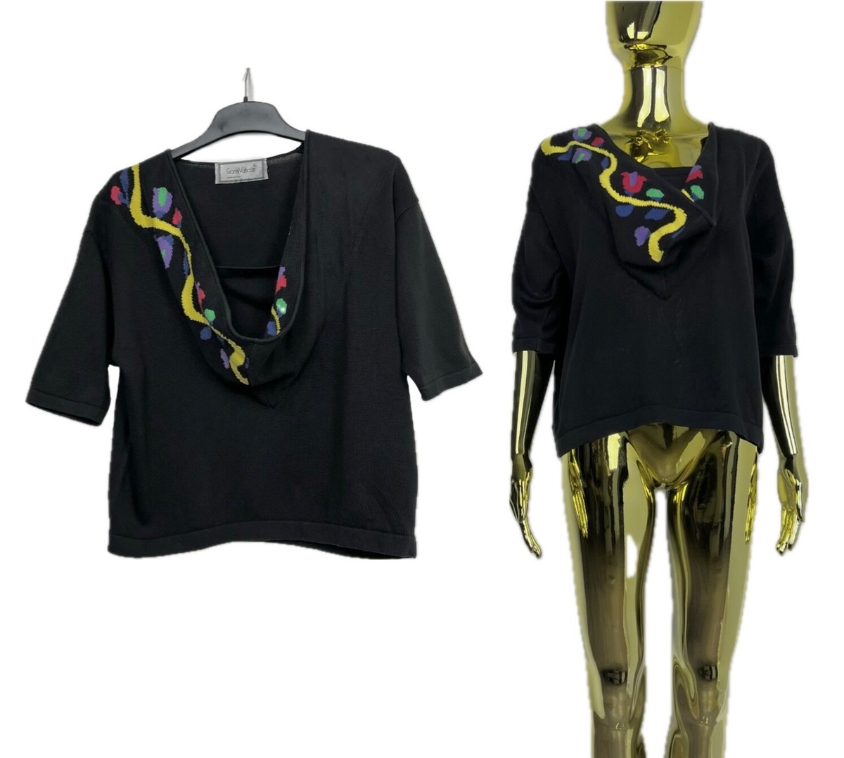 Archival🔥 Gianni Versace 80s Cowl Neck Top Knitted Pullover Archival🔥 Gianni Versace 80s Cowl Neck Top Knitted Pullover