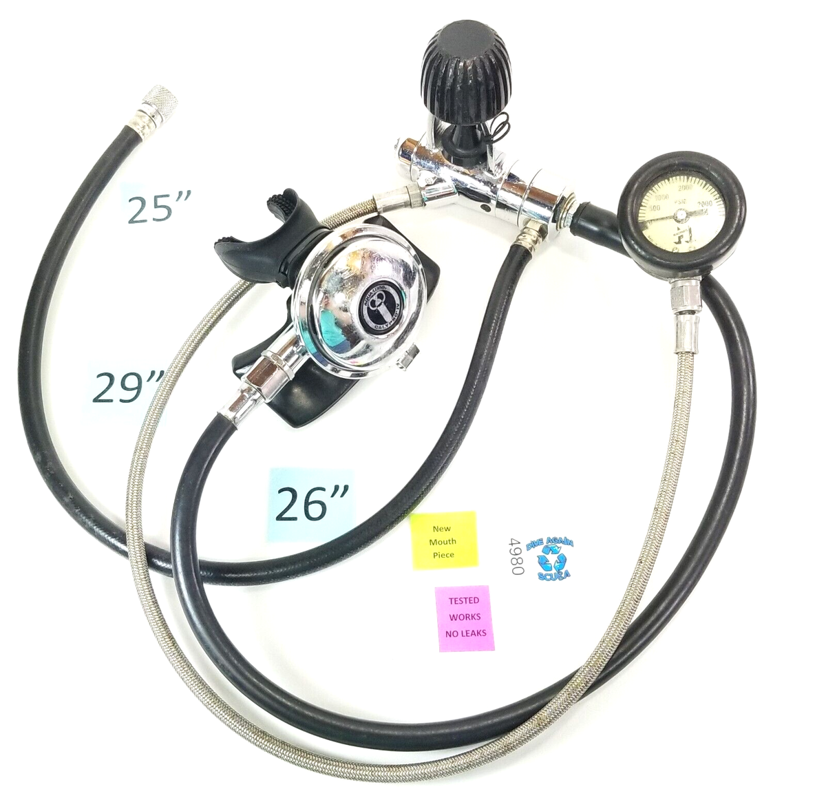 US Divers Aqua Lung Calypso IV 4 Regulator Set Scuba Dive 1st 2nd 