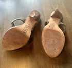 Michael Kors Women's Platform T-strap olive green heel size 5.5 all Leather — photo 4