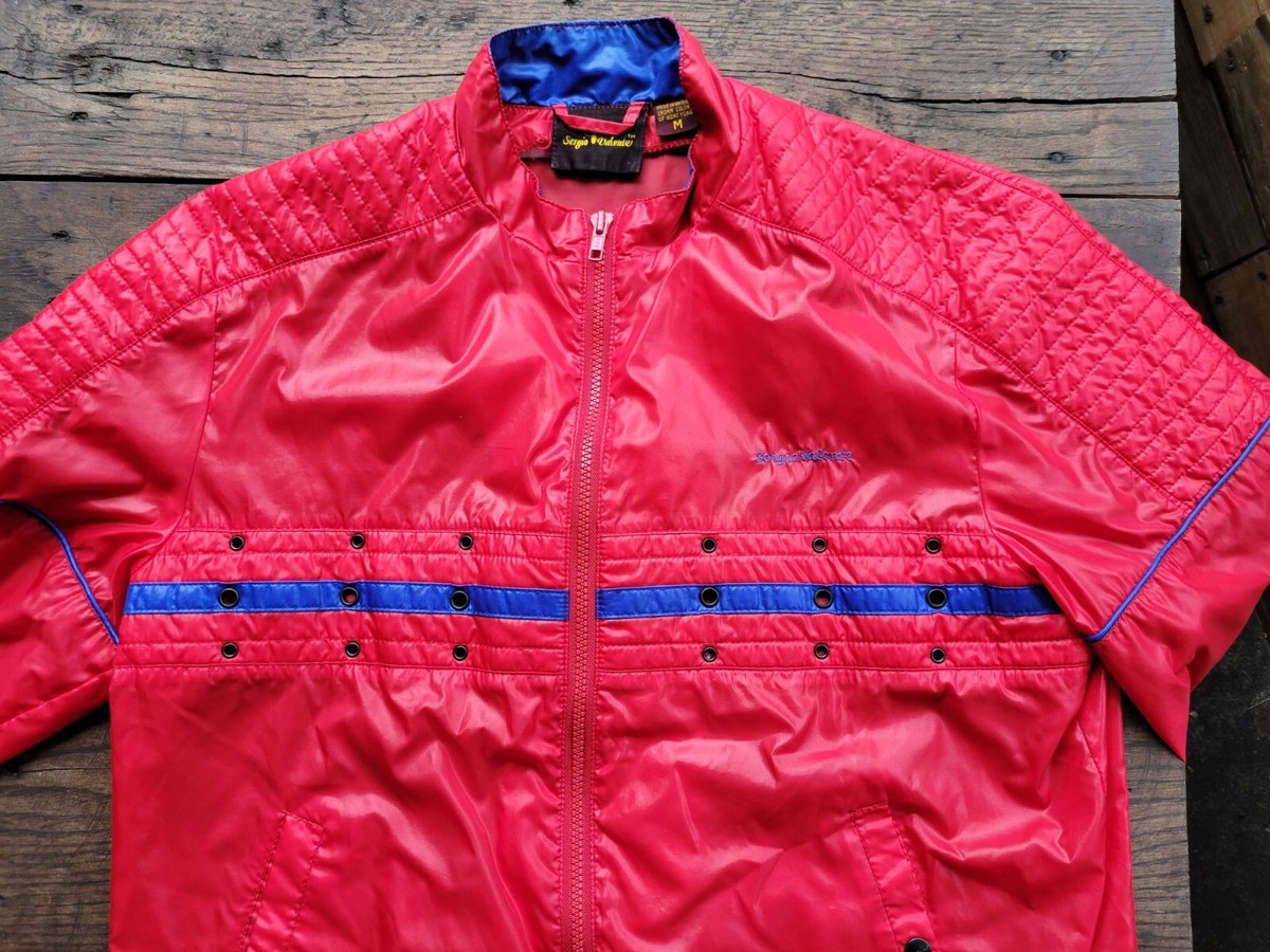 Vintage 80s Sergio Valente Red Track Jacket Medium | eBay