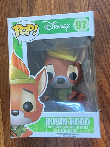 Funko Pop! Vinyl Figure #97 Disney ROBIN HOOD (VAULTED RETIRED NIB)