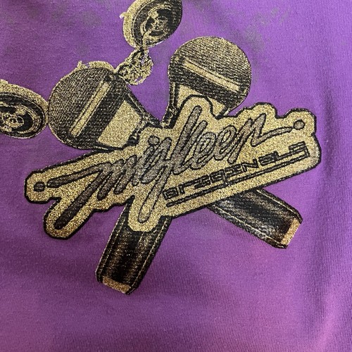 MISKEEN ORIGINALS VINTAGE Y2K HIPSHOP MEN'S SIZE XL PURPLE SHORT SLEEVE SHIRT - Picture 5 of 6