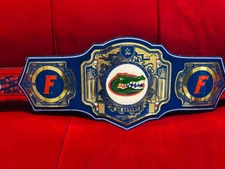 Florida Gators NCAA Championship Legacy Title Belt Adult Size 2mm Zinc
