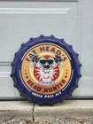 Fat's Head's Head Hunter Beer  Metal Sign Vintage Man Cave Bar Fishing Decor