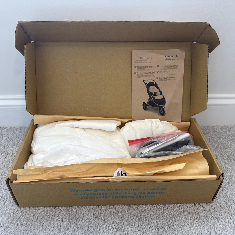 Inserto infantil de algodón orgánico Bumbleride, caja abierta NUEVO Foto 2 de 3