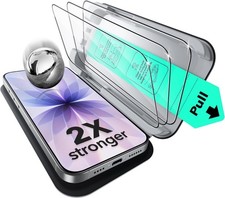 3 Pack for iPhone 17/ iPhone 16 Pro Screen Protector,Shatterproof, 9H Hardness