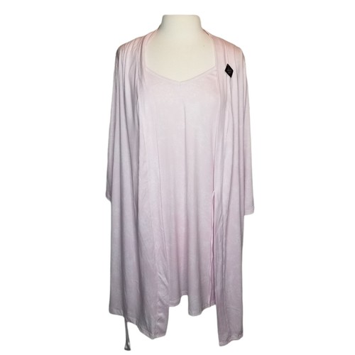NWT Tahari Robe and Chemise Set 2 piece Travel Set Lace Details