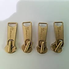 Lot of 4x Carhartt FR Zipper Pulls Gold YKK