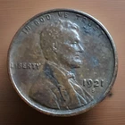 1921-S XF Dark Lincoln Wheat Cent Sold As Pictured Coin #2339