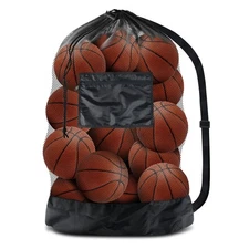 Extra Large Mesh Ball Bag, Drawstring Socce Bag for Coach, Use for Basketball...