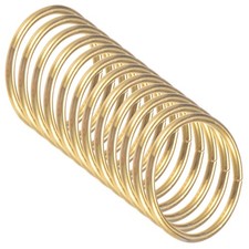 12-Pack Dream Catcher Rings,1.4 Inch Metal Rings for DIY Wedding Wreath Gold 