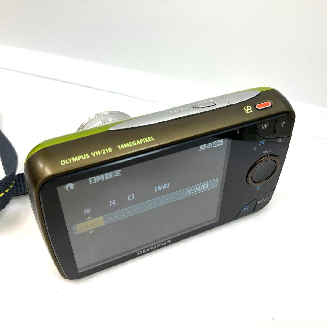 OLYMPUS VH-210 Green×Black Compact Digital Camera 14MP 5x zoom