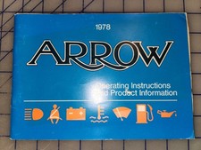 1978 Plymouth Arrow Owners Manual Original 1978 Plymouth Arrow Owners Manual Original