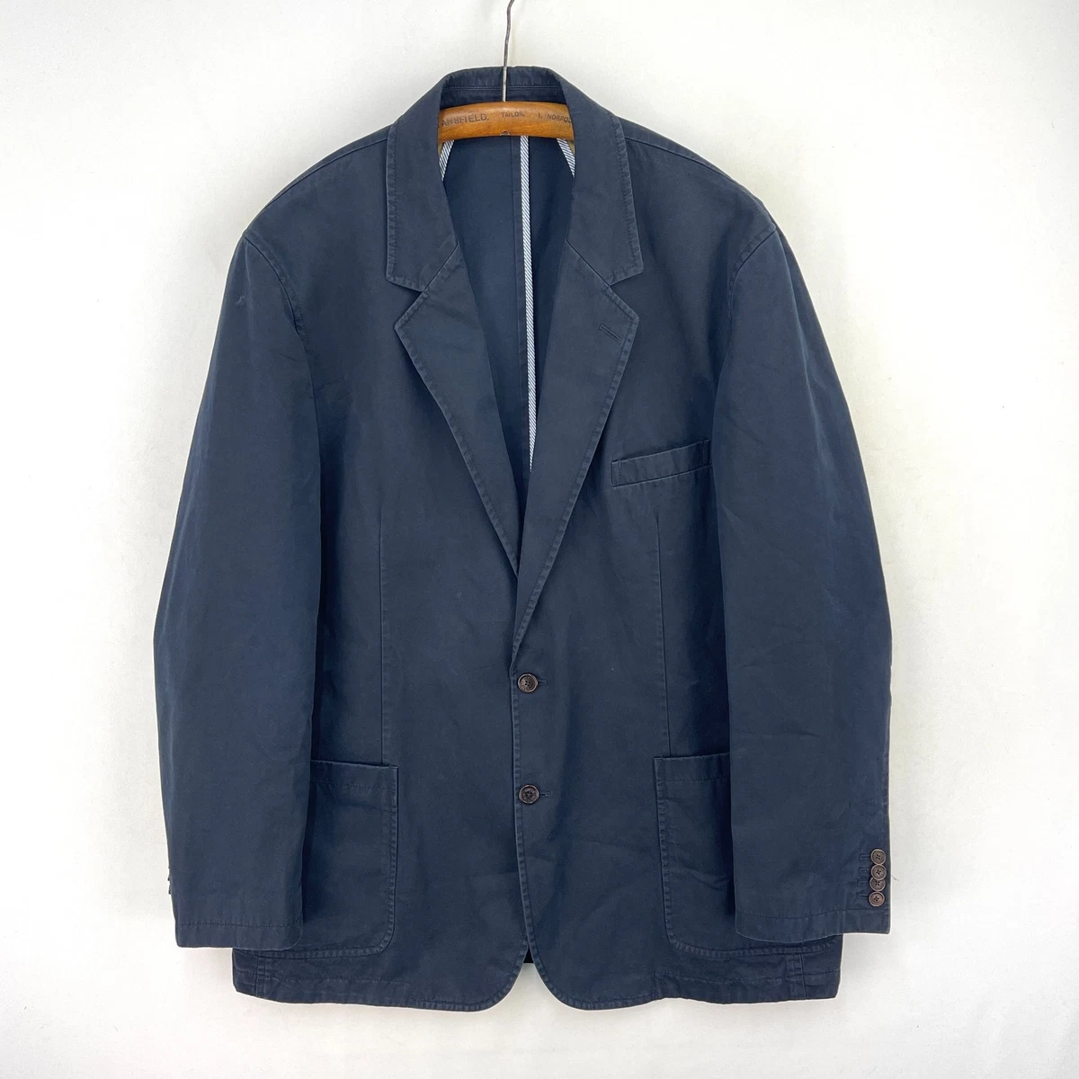 Cotton Outer Shell Blue Blazers for Men for sale | eBay UK