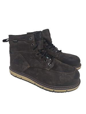 KEEN MENS SAN JOSE 6'' WP ALUMINUM TOE Work Boots CASCADE BROWN/BLACK Size 10D