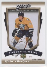 2006-07 Upper Deck MVP Gold Script 78/100 Jordin Tootoo #164 1y7