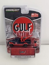 1950 DODGE POWER WAGON TOW TRUCK "GULF" W/FIGURE 1/64 MIJO EXCLUSIVE GREENLIGHT