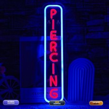 LULANMP Piercing Neon Sign Wall Decor Dimmable Letter LED Neon Sign Salon