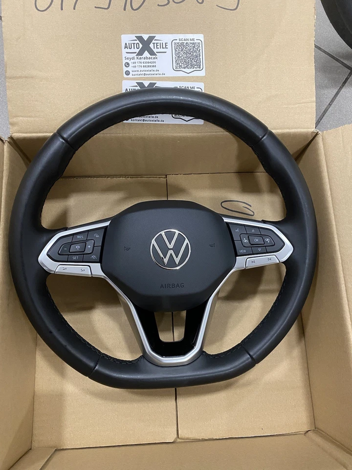 VW Golf 8 Polo Tiguan MFL Multifunktion Leder Lenkrad  - Bild 3 von 4