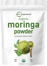 Organic Moringa Oleifera Leaf Powder, 2 Pound  Rich in