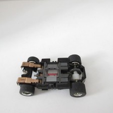 VINTAGE TYCO SLOT CAR HO SCALE WIDE PAN 440-X2 CHASSIS w/CHROME WHEELS