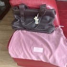 Radley Brown Leather Shoulder Bag Zip Dog Charm Original Dust Bag Medium